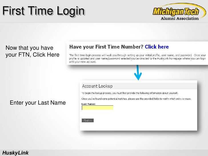 First Time Login Tutorial