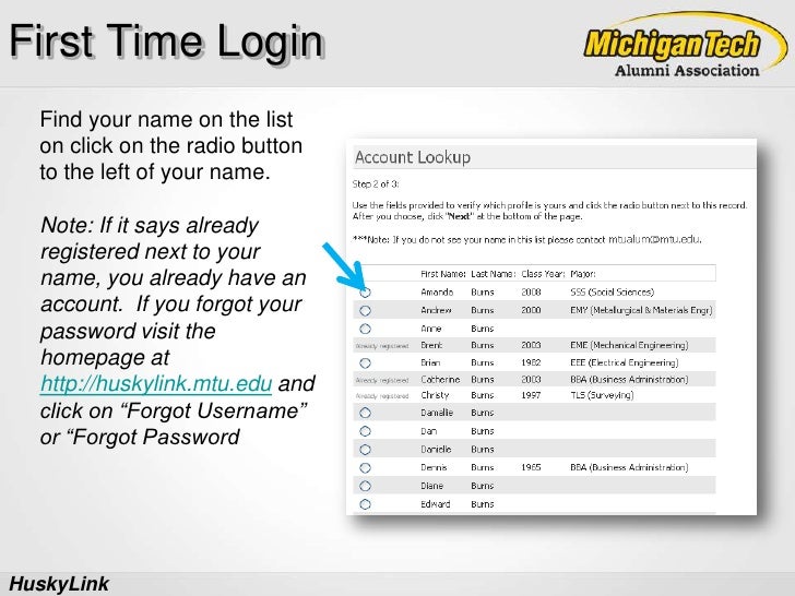 First Time Login Tutorial