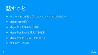 •
• Magic Pod
• Magic Pod
• Magic Pod
• Magic Pod UI
•
 