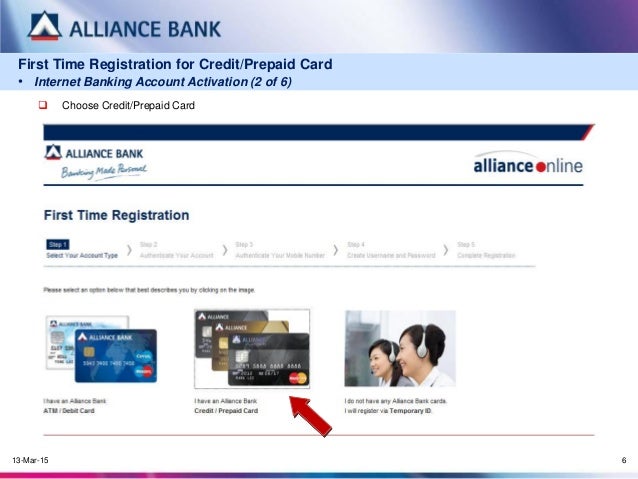 Allianceonline 第一次注册信用卡 预付卡 Bob综合app手机客户端下载