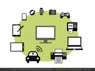 @design4context First Impressions Matter UXPA 2016http://www.uxpa2016.org/sessionsurvey?sessionid=66
$
 