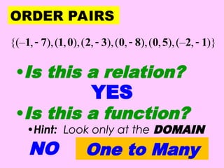 FIRST TOPIC (RELATION AND FUNCTION).ppt general mathematics | PPT