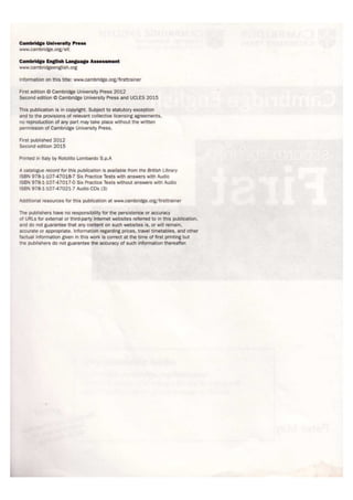 Cambridge First Trainer (Second Edition)