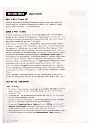 Cambridge First Trainer (Second Edition)