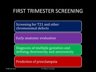 First trimester scan | PPTX