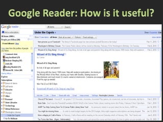 Google Reader: How is it useful?