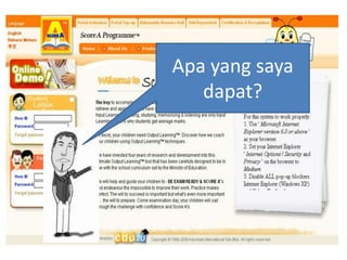 Apa yang sayadapat?