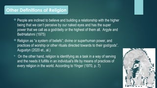 First Week Lesson In Intro to World Religion and B. System | PPTX