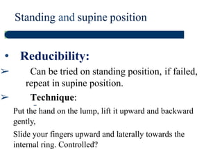 Percussion: Anteriorly
• Percussion allows us to listen for the pitch 
loudness of the percussed note  feel for post-
percussive vibrations
• Perform in sequence over corresponding areas
on both sides of the chest
 