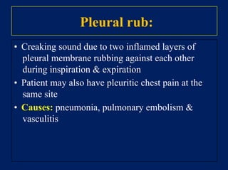 Relevant past medical history:
• Recent breast trauma – fat necrosis
• Previous breast disease – malignant or
benign?
• Any other previous malignancies?
• Other significant medical problems?
 