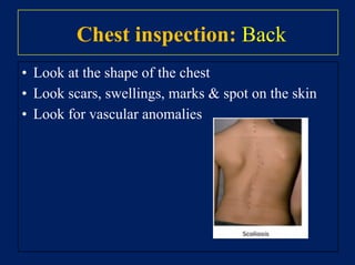 Social history
• Smoking – How many cigarettes a day? How
many years have they smoked for?
• Alcohol – How many units a week? –
type/volume/strength Recreational drug use?
 
