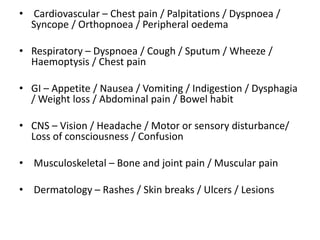 •
Neurocardiogenic syncope is a group of conditions
caused by abnormal autonomic reflexes. A simple faint
occurs in healthy people forced to stand for a long time
in a warm environment or subject to painful or emotional
stimuli, e.g. the sight of blood. It results from sudden
slow heart rate (bradycardia) and/or vasodilatation.
There may be a prior history of fainting with a prodrome
of lightheadedness, tinnitus, nausea, sweating and facial
pallor and a darkening of vision from the periphery as the
retinal blood supply (the most oxygensensitive part of the
nervous system) is reduced
,
 