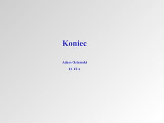 Koniec
Adam Oziemski
kl. VI a

 
