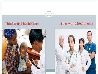 Third world health care First world health care
 