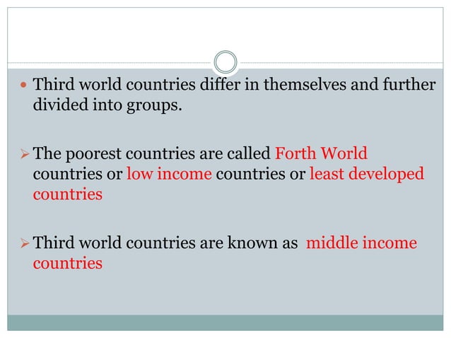 First world n third world comparison | PPTX | Economy | Business and ...