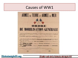 Causes of WW1 
 
