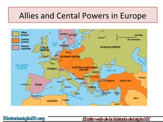 Allies and Cental Powers in Europe 
 