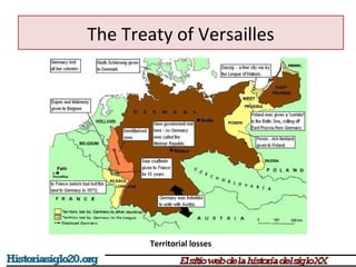 The Treaty of Versailles 
Territorial losses 
 