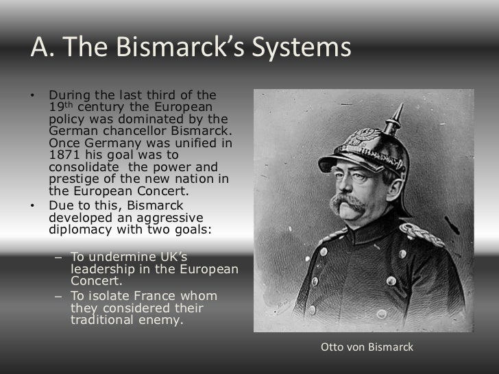 First world war and the Bismarck Systems