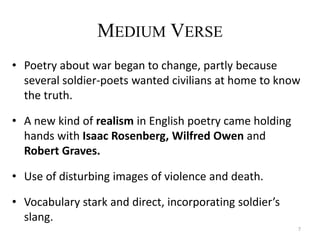 First world war poetry (con animaciones)