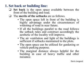 Setback Distance Engineering Basic Civil Engineering first year Notes- Chapter 4 Building.pptx