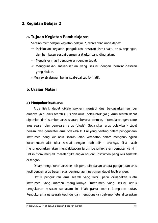 Pengukuran Besaran Listrik Ebook Pengukuran Besaran Listrik Ebook