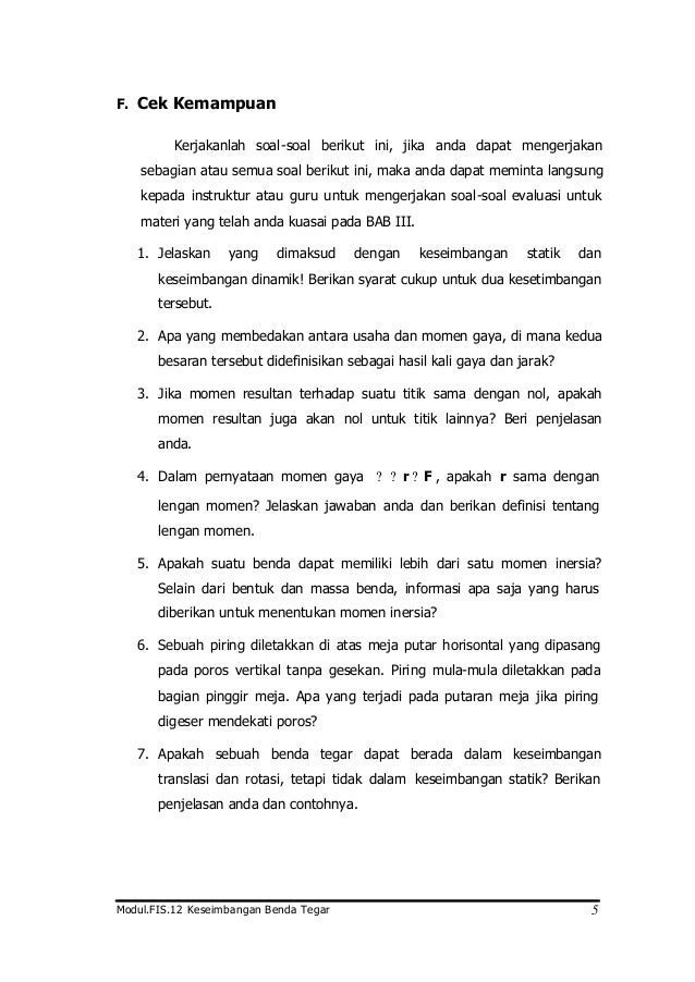 Fis 12-keseimbangan-benda-tegar Fis 12-keseimbangan-benda-tegar