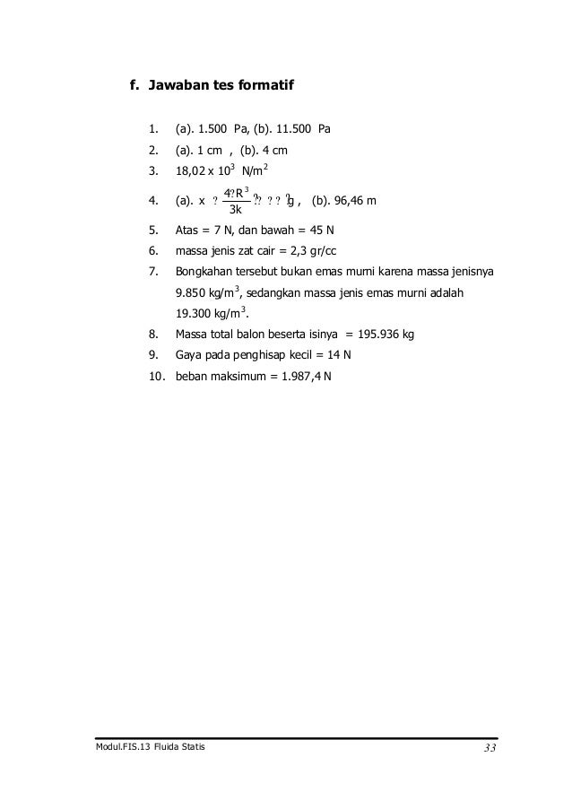Fis 13 Fluida Statis
