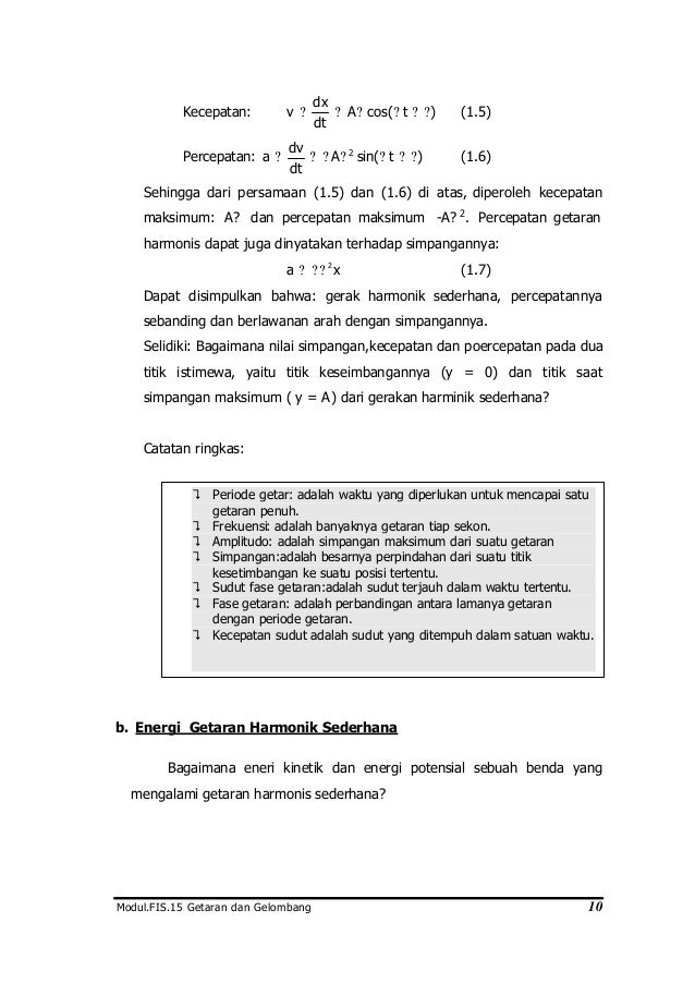 Fis 15 Getaran Dan Gelombang