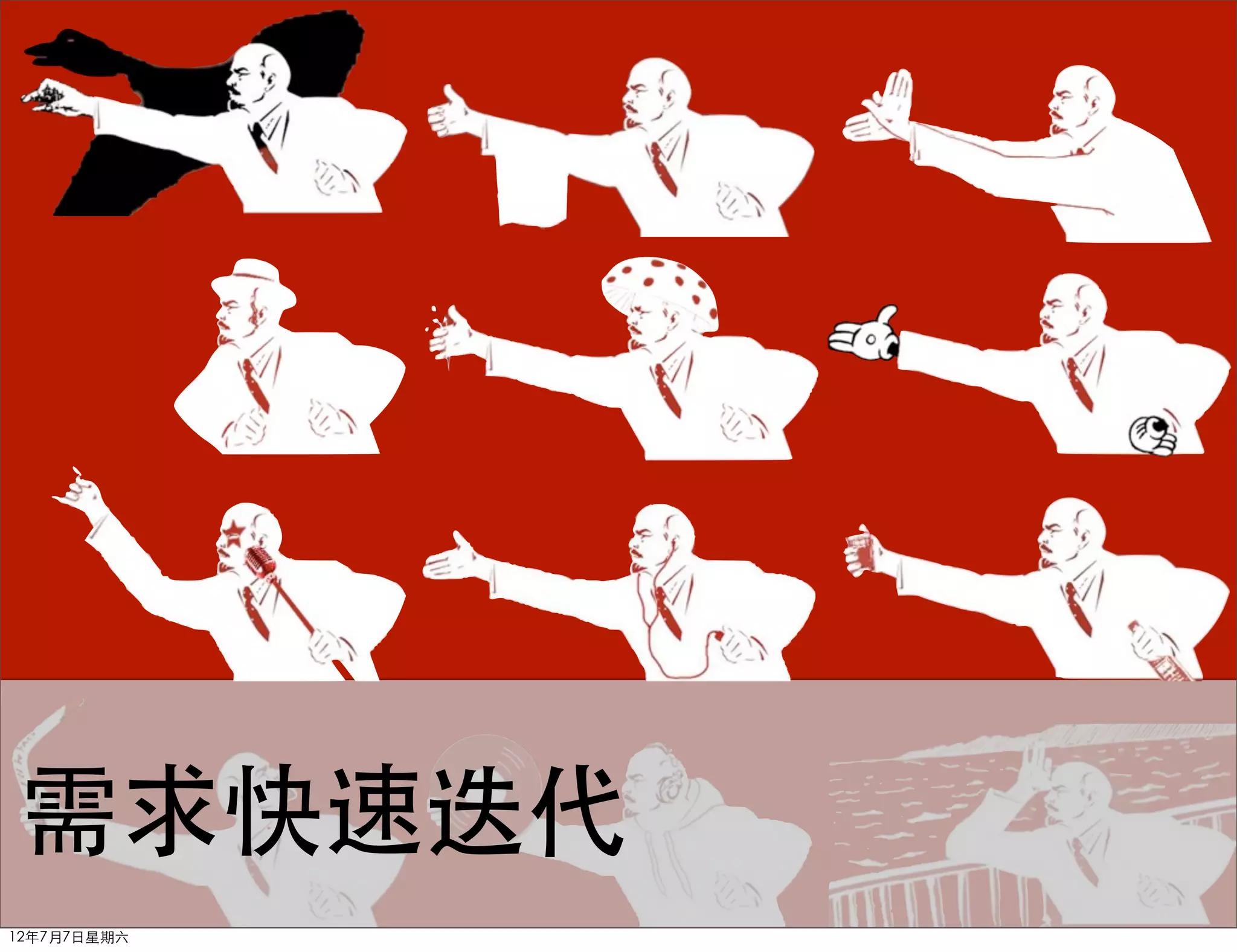 需求快速迭代
12年7月7日星期六
 