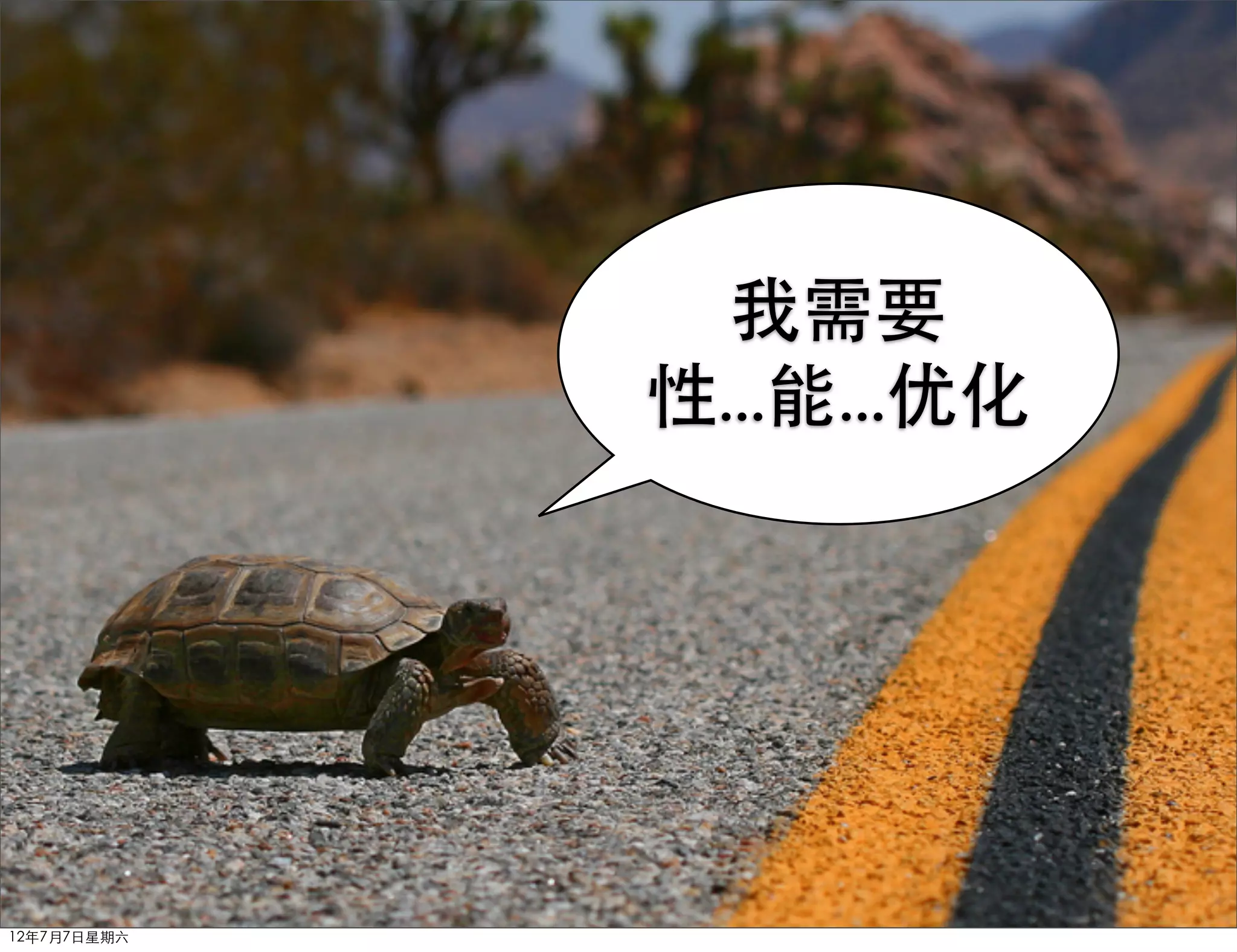 我需要
             性...能...优化




12年7月7日星期六
 