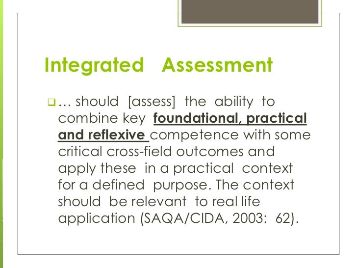 Final Integrated Summative Assessment