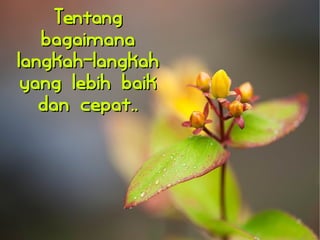 TTeennttaanngg 
bbaaggaaiimmaannaa 
llaannggkkaahh--llaannggkkaahh 
yyaanngg lleebbiihh bbaaiikk 
ddaann cceeppaatt.... 
 