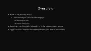 Software Security | PPTX