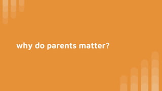 why do parents matter?
 
