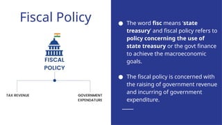 Fiscal and Monetary Policy of INDIA.pptx
