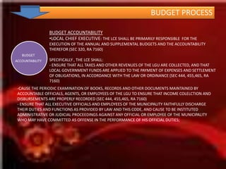 DETERMINE RESOURCE REQUIREMENTS  OF PPAs FOR BASIC SERVICES DELIVERY