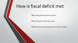 Fiscal deficit | PPTX