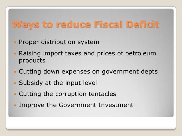 Fiscal deficit in india