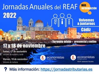 ❓ Más información: https://jornadastributarias.eses
 