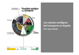 Las cuentas ecológicas 
del transporte en España
Pilar Vega Pindado
 