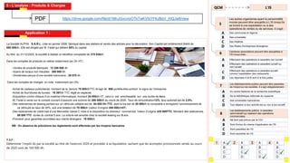 5 - L’analyse : Produits & Charges
Application 1 :
https://drive.google.com/file/d/1MnJGvcvrpOTkTwKVIsYFKzBqV_XIQJw8/view
La Société ALPHA S.A.R.L crée en janvier 2006, fabriqué dans ses ateliers et vends des articles pour la décoration. Son Capital est entièrement libéré de
550 000dh. Elle est dirigée par M. Fadel qui détient 55% du capital
Au titre du 31/12/2020, la société a réalisé un bénéfice comptable de 375 830dh.
Dans les comptes de produits on relève notamment (en Dh HT) :
ŔVentes de produits fabriqués : 12 250 000 dh
Ŕloyers de locaux non meubles : 300 000 dh
ŔDividendes perçus d’une société marocaine : 29 570 dh
Dans les comptes de charges on note notamment (en Dh) :
-Achat de cadeaux publicitaires, montant de la facture 75 000dhTTC,ils’agit de 500 portefeuilles portant le signe de l’entreprise.
-Achat de fournitures de bureau : 16 397dh TTC réglé en espèces.
-Acquisition contre chèque d’un matériel informatique, montant 24 000dh HT, celui-ci est amortissable sur une durée de 4ans
-M. Fadel à versé sur le compte courant d’associe une somme de 200 000dh au cours de 2020. Taux de rémunération12%, taux autorisé est de 2,5%.
-Des redevances de leasing portant sur un véhicule utilitaire est de 84 000 Dh TTC, dont la tva est de 20 000dh le comptable a enregistré l’amortissement de
ce véhicule au taux de 20%, soit une dotation de 70 000dh (valeur d’origine 350 000dhHT)
-Des redevances de crédit-bail d’une Mercedes classe C mise à la disposition du directeur commercial. Valeur d’origine 430 000TTC. Montant des redevances
86 000 TTC durée du contrat 5 ans. La voiture est amortie chez la société leasing sur 5 ans
-Provision pour garanties accordées aux clients étrangers : 19 000dh
NB : En absence de précisions les règlements sont effectués par les moyens bancaires
T.A.F :
Déterminer l’impôt dû par la société au titre de l’exercice 2020 et procéder à sa liquidation, sachant que les acomptes provisionnels versés au cours
de 2020 sont de 160 000 dh.
PDF
L’IS
QCM
5
Les autres organismes ayant la personnalité
morale peuvent être assujettis à L’IS lorsqu’ils
se livrent à une exploitation ou à des
opérations de ventes ou de services. Il s’agit :
A Des communes et régions
B Des universités
C Des théâtres
D Des filiales d’entreprises étrangères
6
Certaines associations peuvent être assujetties à
l’IS lorsqu’elles :
A Effectuent des opérations à caractère non lucratif
B
Effectuent des opérations à caractère lucratif ou
non lucratif
C
Effectuent des opérations à caractère lucratif
comme l’exploitation des restaurants
D Les réponses A et B sont à la fois justes
7
Les établissements publics peuvent être passibles
de l’impot sur les sociétés. Il s’agit obligatoirement :
A Du centre National de la recherche scientifique
B De la bibliothèque nationale du royaume
C Des universités marocaines
D Tout dépend si leur activité est ou non à but lucratif
8
Les établissements publics à caractère
administratif qui réalisent des opérations
commerciales
A Ne sont pas prévus par le CGI
B Sont Exclus du champ d’application de l’IS
C Sont passibles de l’IS
1 A
B
C
D
2 A
B
C
D
3 A
B
C
D
4 A
B
C
D Sont exonérés de l’IS
D
 
