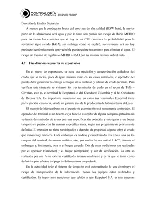 Fiscalización de hidrocarburos liquidos en colombia etapa de ...