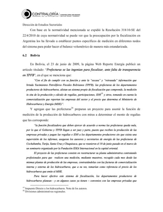 Fiscalización de hidrocarburos liquidos en colombia etapa de ...