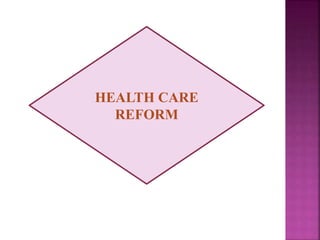 HEALTH CARE
REFORM
 