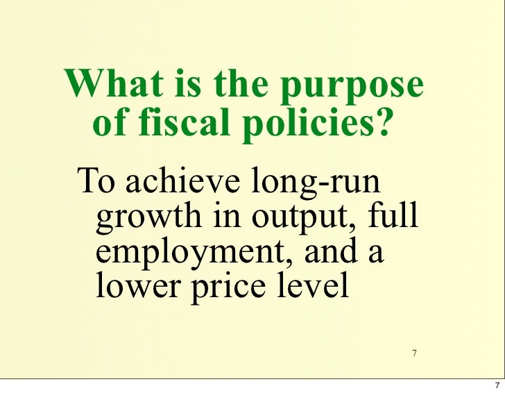 Fiscal Policy