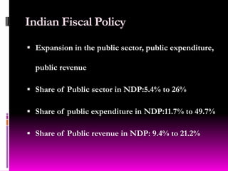 Indian Fiscal Policy