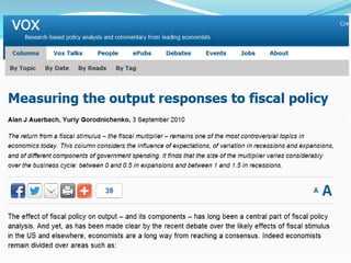 Fiscal policy