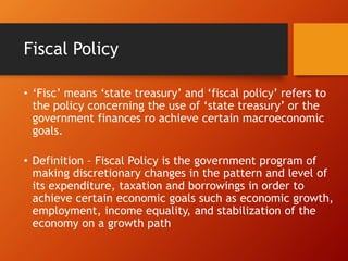 Fiscal policy | PPTX