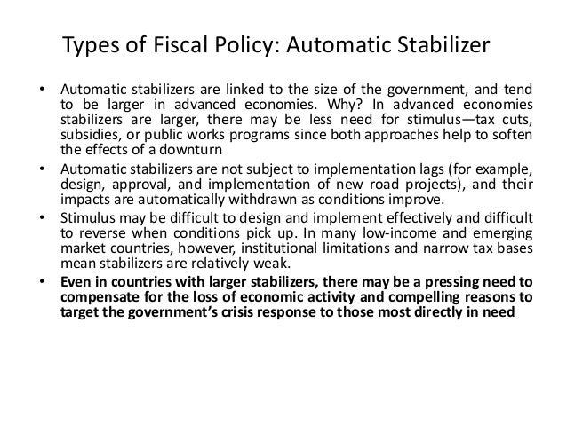 examples of automatic stabilizers examples of automatic stabilizers